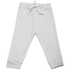 Pantaloni  din lana cu fir sclipitor si pietricele pe laterale